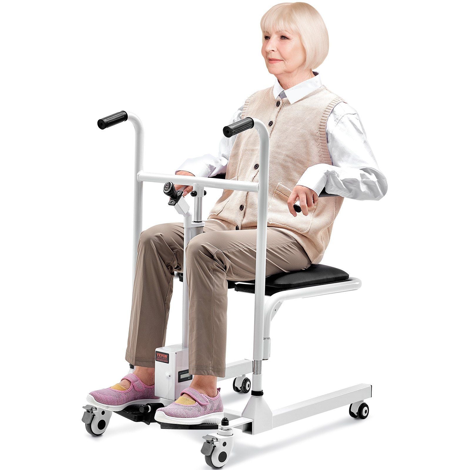 VEVOR Electric Patient Lift Chair Patient Transfer Wheelchair & 180 Split Seat