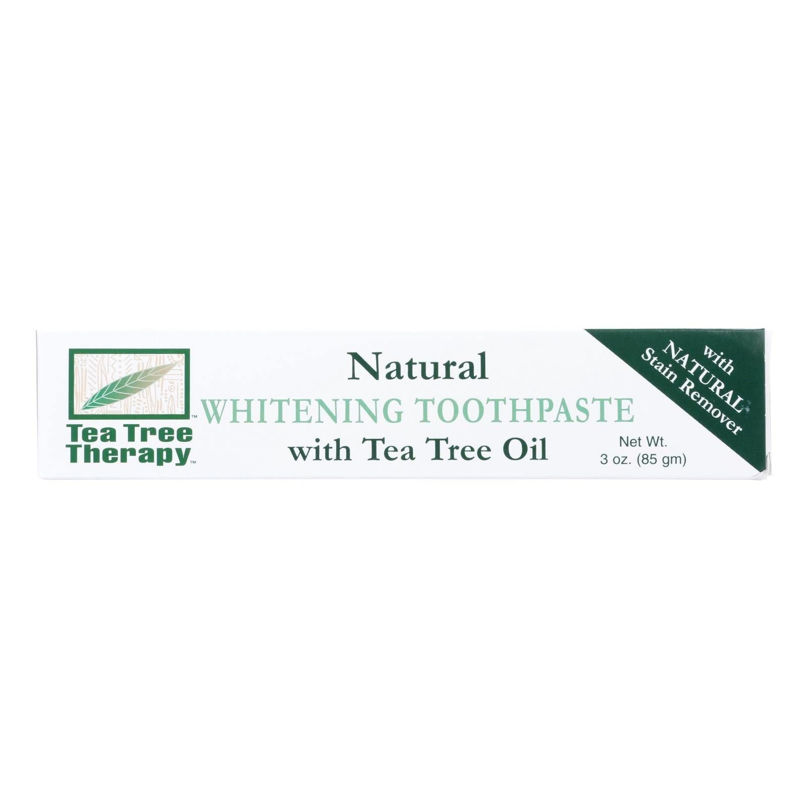 Tea Tree Therapy Natural Whitening Toothpaste - 3 oz(D0102HXX027.)