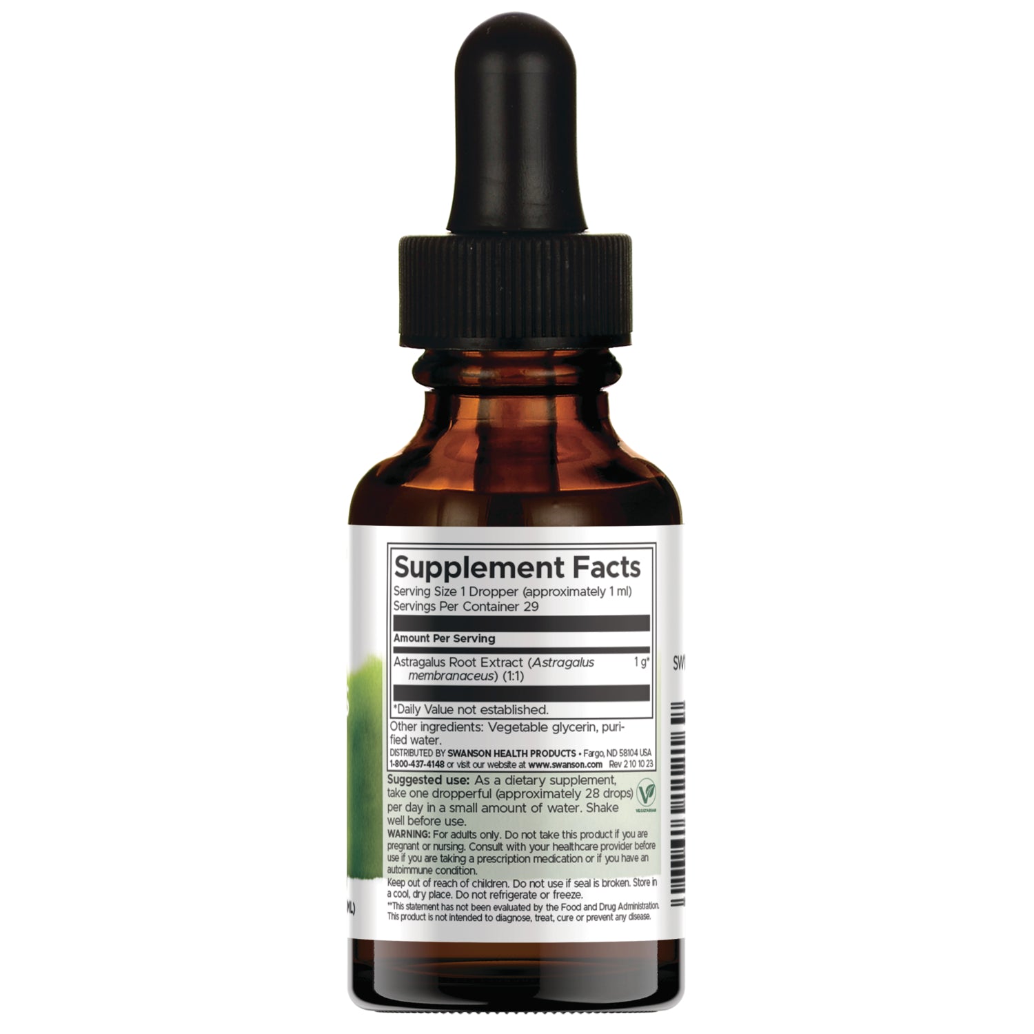 Astragalus Root Liquid Extract - Alcohol & Sugar Free