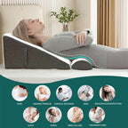 Triangular & Semicircular Bedside Pillow Set – Memory Foam Sofa Backrest Cushions