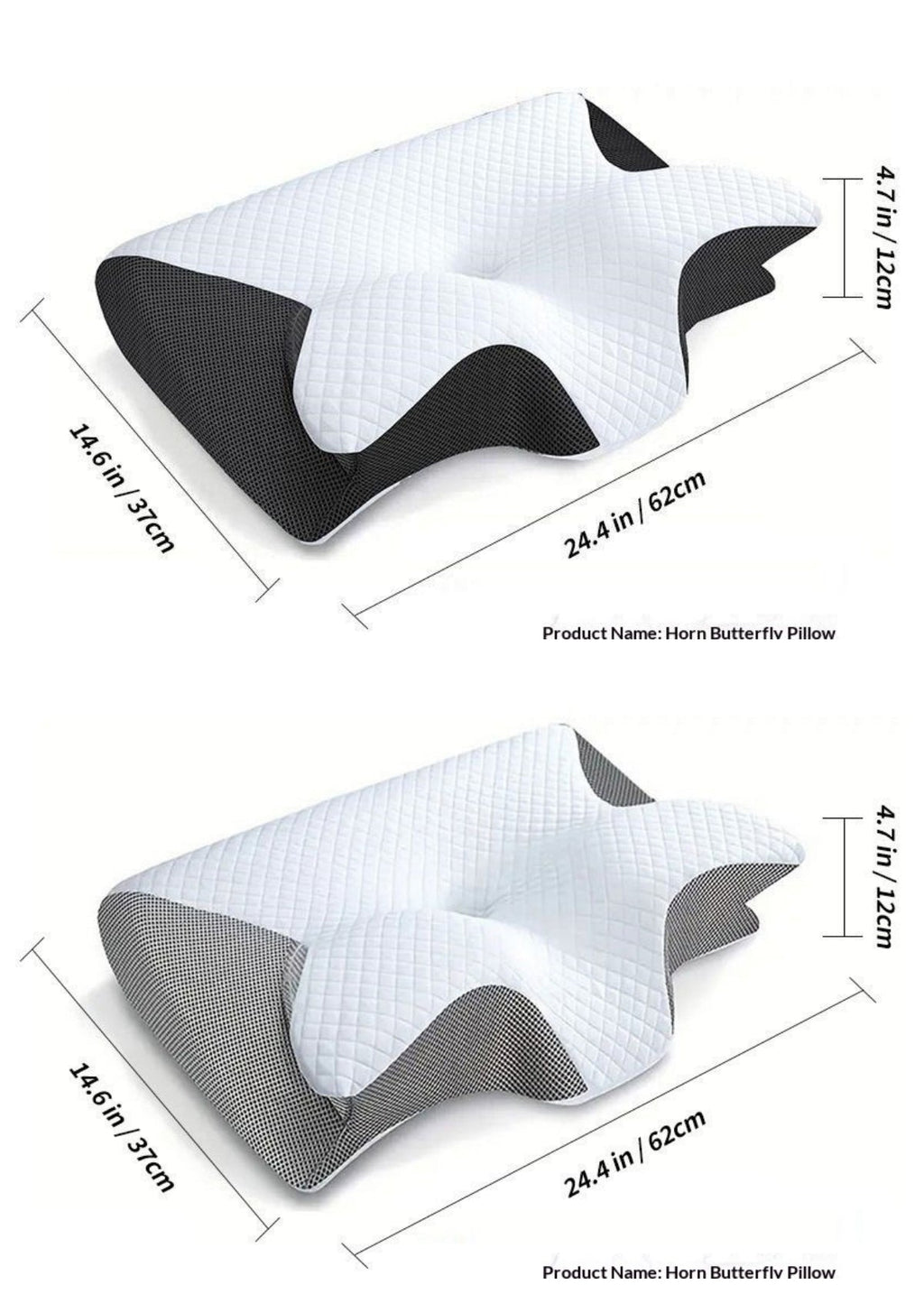 Memory Foam Butterfly Pillow – Slow Rebound Cervical Support