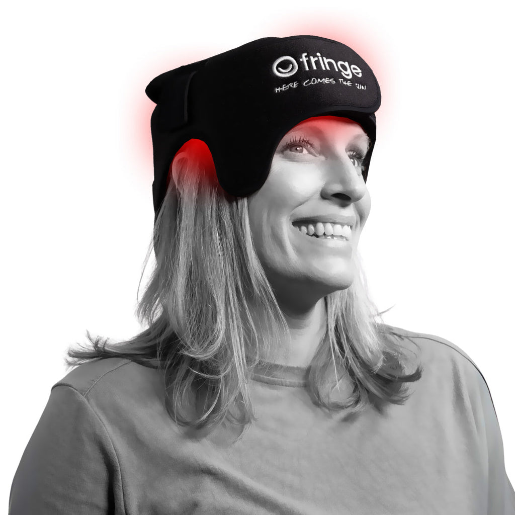 Fringe Wireless Headwrap for Red Light Therapy