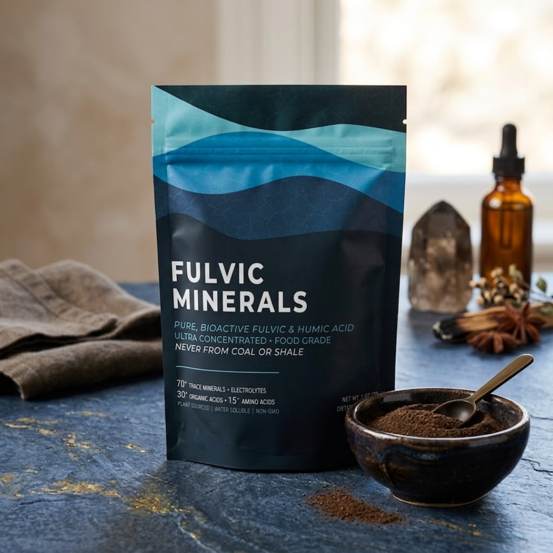 Fulvic Acid Mineral Liquid & Powder - Chelates Heavy Metals, 70+ Minerals & Electrolytes