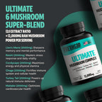 Organic Mushroom Complex Supplement Capsules