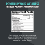 Organic Mushroom Complex Supplement Capsules