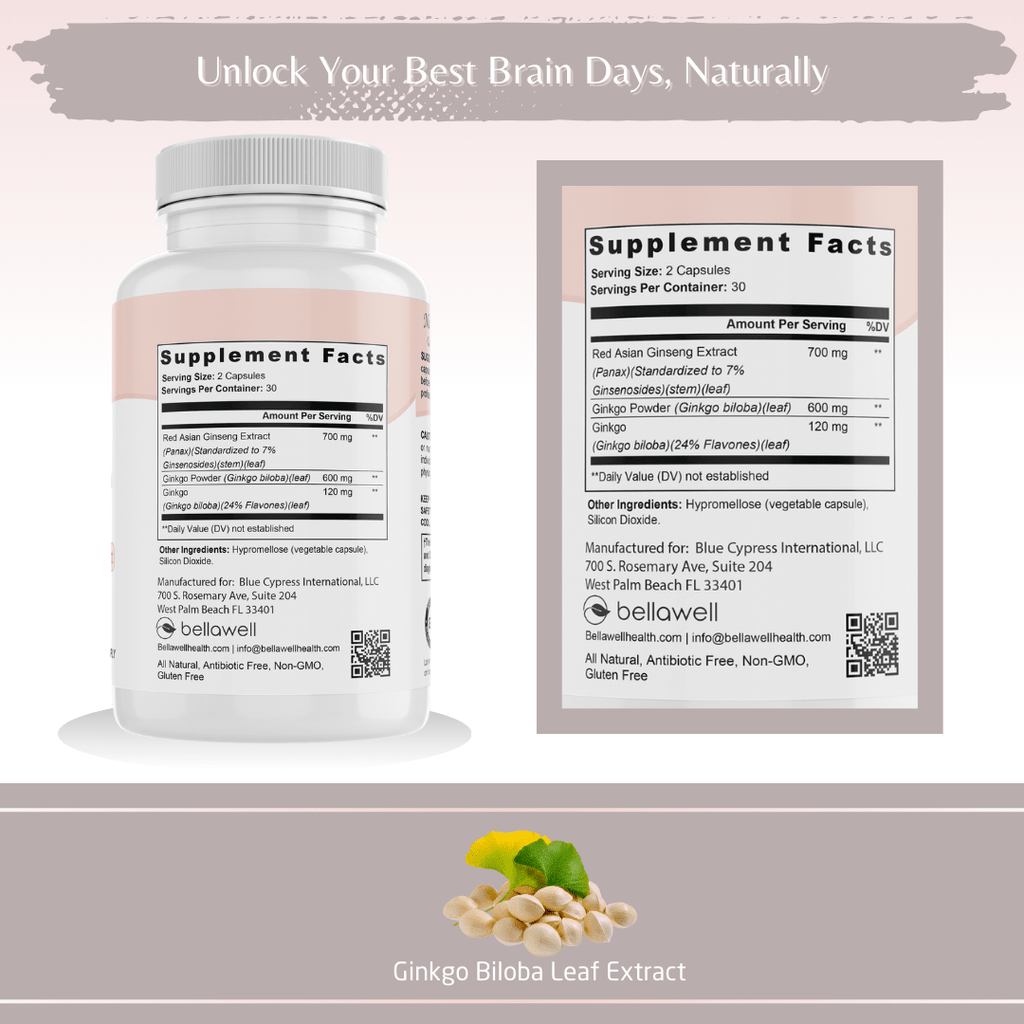 Ginkgo Biloba Formula by Bellawell