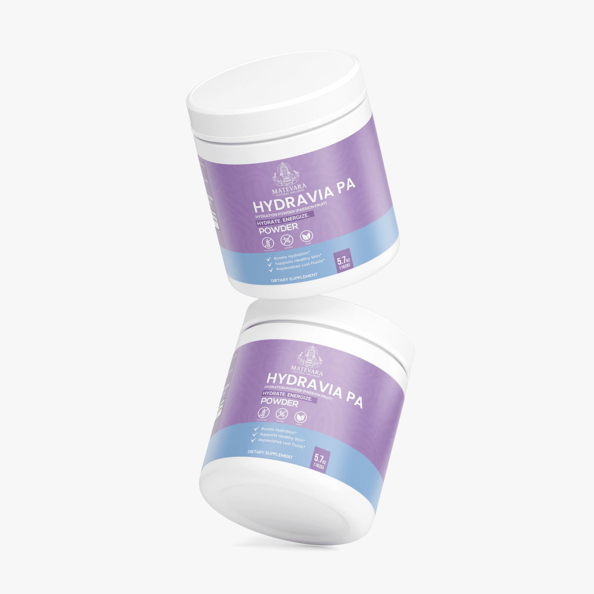 Hydravia Pa Hydration Powder Passion Fruit | Energy Drink Mix | 5.71 oz