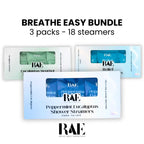 18 Shower Steamers - Breathe Easy Bundle Pack - Peppermint, Eucalyptus, Menthol Aromatherapy - Essential Oils - Spa Gift