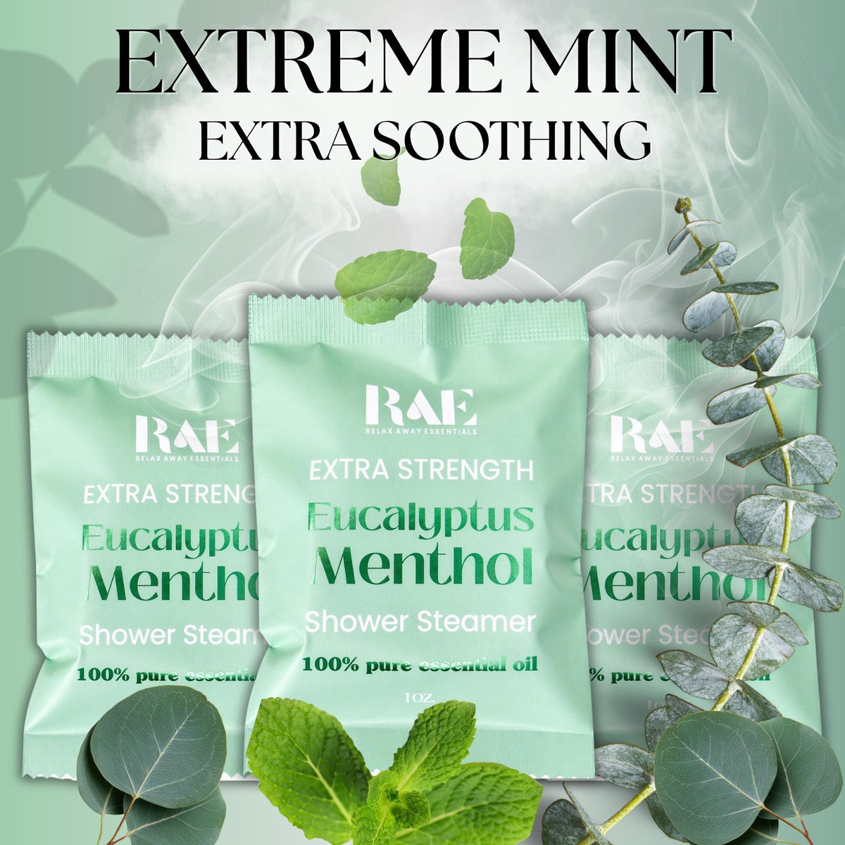 Extra Strength Eucalyptus Menthol Shower Steamers | 6 Pack | Strongly Scented | Essential Oils | Breathe | Relief