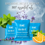 18 Shower Steamers - Breathe Easy Bundle Pack - Peppermint, Eucalyptus, Menthol Aromatherapy - Essential Oils - Spa Gift