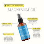 Topical Magnesium Oils - 75,000 mg per 4 oz Bottle