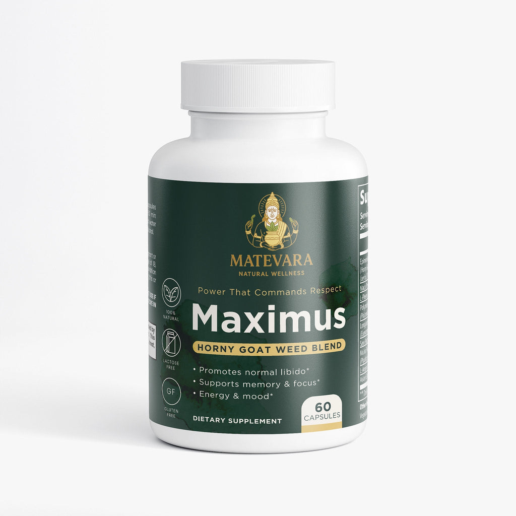 Maximus Horny Goat Weed Blend | Men's Vitality Capsules | 60 Count