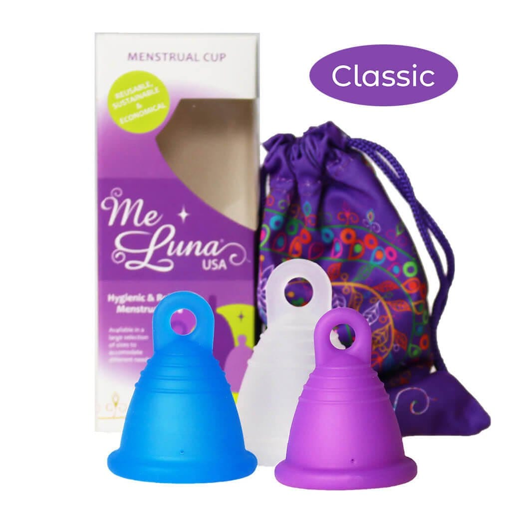 MeLuna Low Cervix Menstrual Cup | Shorty | Classic | Ring Handle