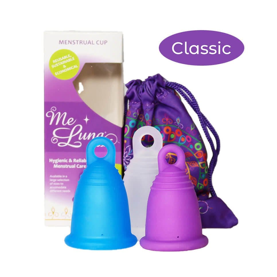 MeLuna Heavy Flow Menstrual Cup | High Capacity XL | Classic | Ring Handle