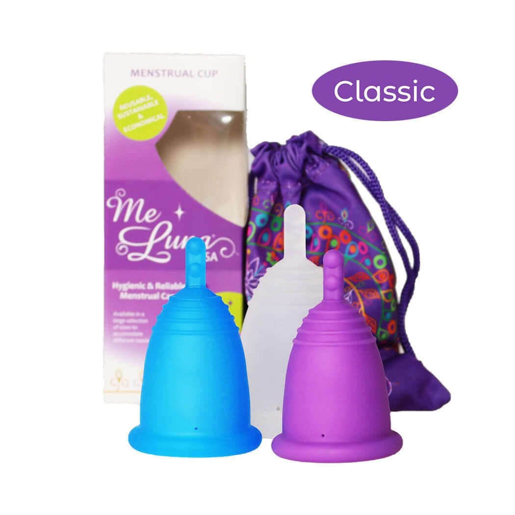 MeLuna Heavy Flow Menstrual Cup | High Capacity XL | Classic | Stem Handle