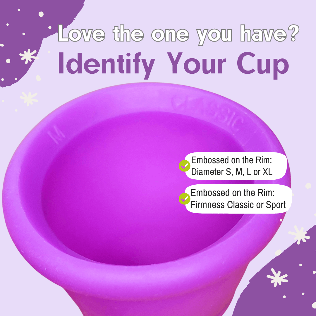MeLuna Heavy Flow Menstrual Cup | High Capacity XL | Classic | Ring Handle