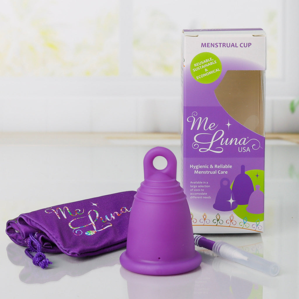 MeLuna Heavy Flow Menstrual Cup | High Capacity XL | Classic | Ring Handle