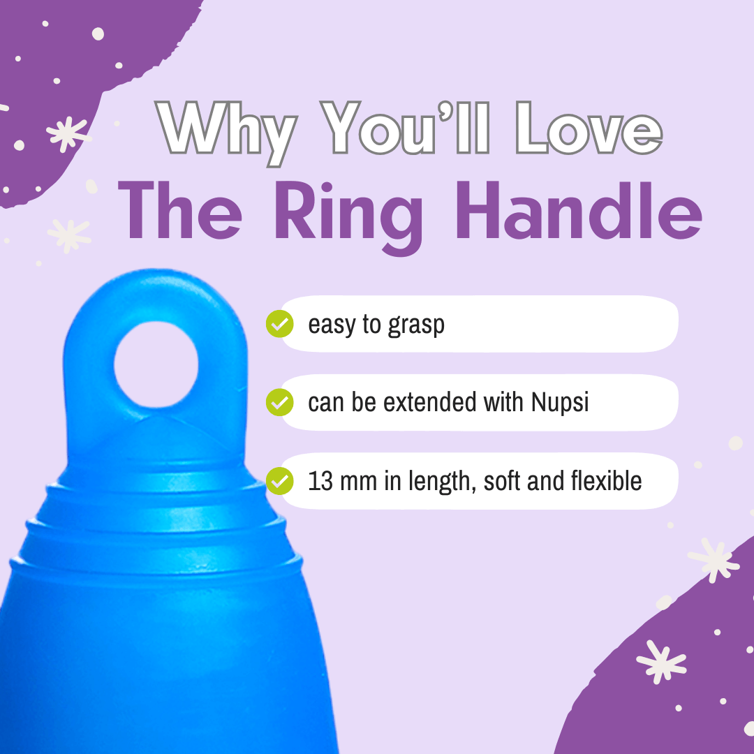 MeLuna Menstrual Cup | Sport | Ring Handle