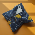 Zippered Menstrual Cup Pouch | Nature Prints