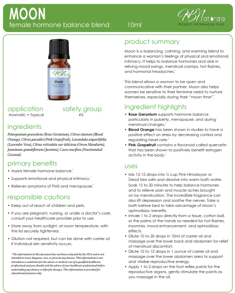 Moon Female Hormone Balancing Essential Oil Blend