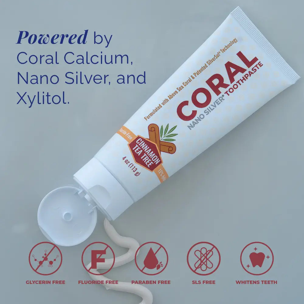 Fluoride Free Cinnamon Toothpaste with Nano Silver & Xylitol
