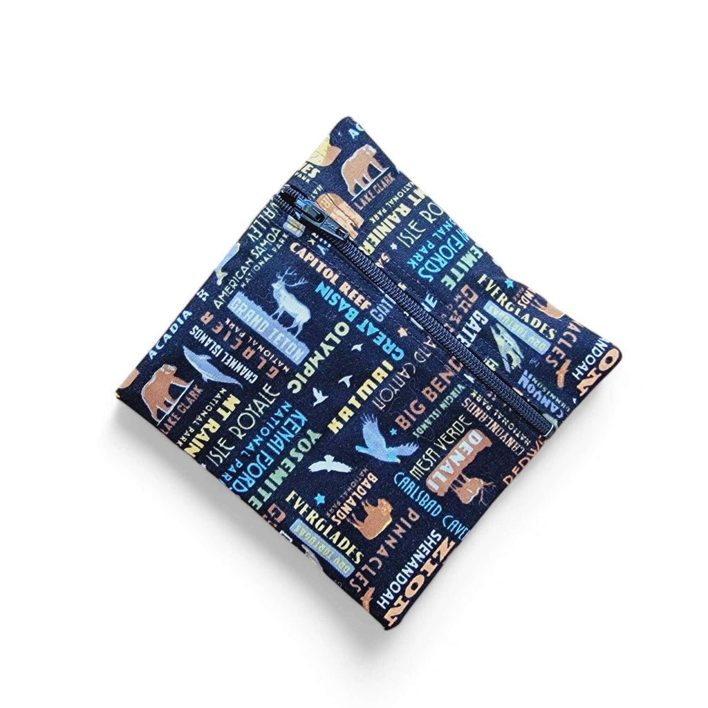 Zippered Menstrual Cup Pouch | Nature Prints