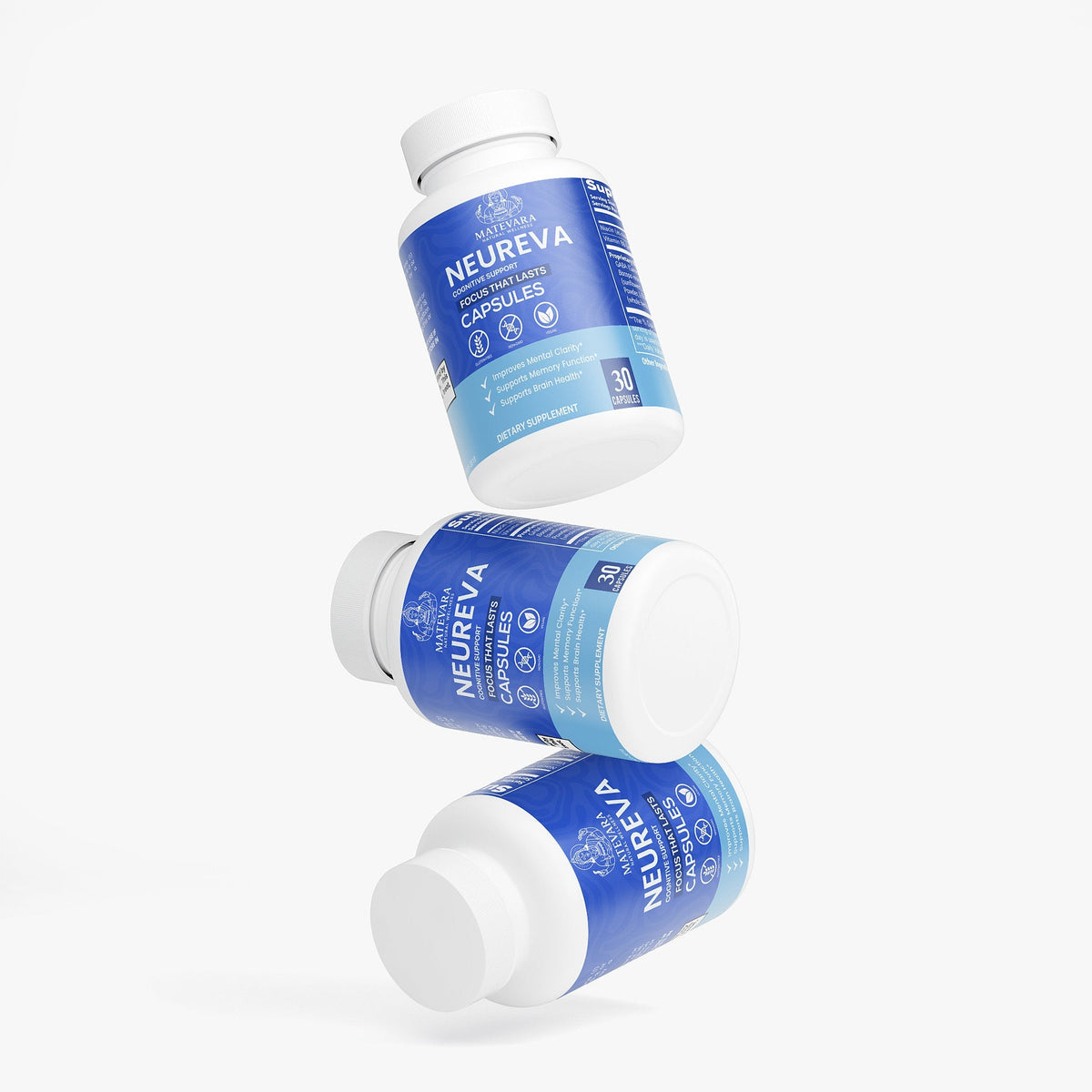 Neureva Supplement for Focus & Memory | 30 Capsules