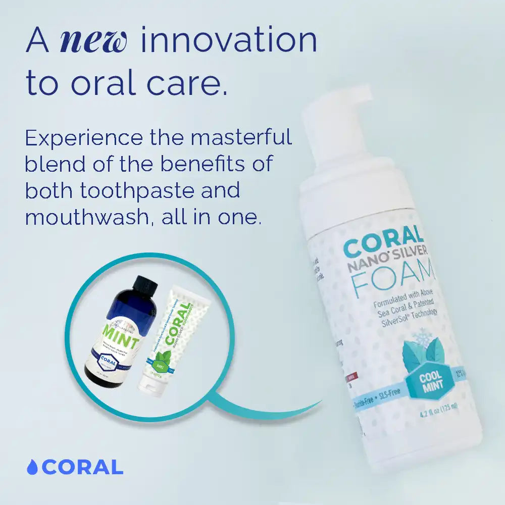 Fluoride Free Foaming Mint Toothpaste with Nano Silver & Xylitol