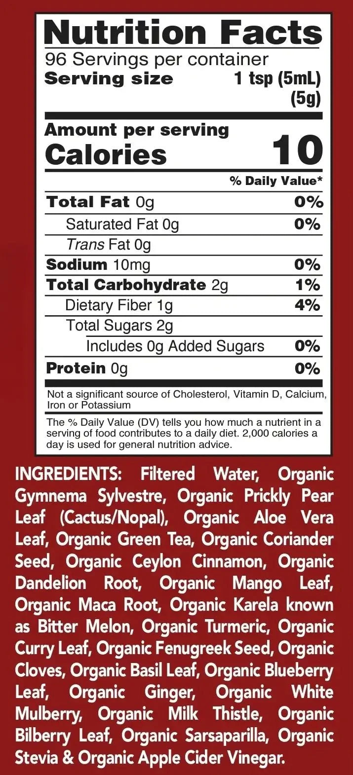 Organic Herbal Diabetes Formula