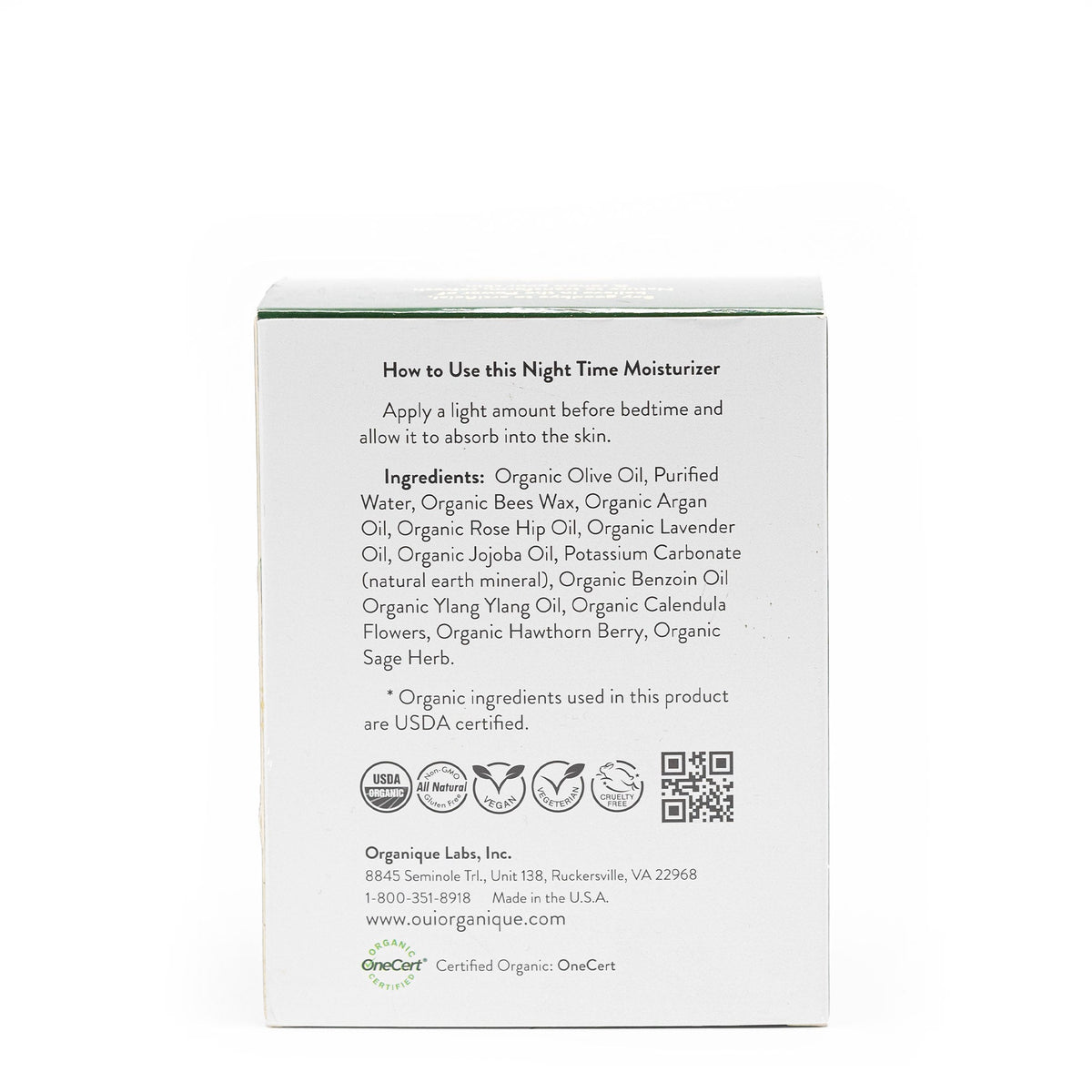 OUI ORGANIQUE Calendula Anti-Aging Night Cream Products