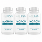PUREHEALTH RESEARCH ReGrow Hair Growth Vitamins – Biotin, Saw Palmetto & Collagen – 60 Capsules