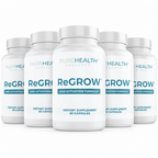 PUREHEALTH RESEARCH ReGrow Hair Growth Vitamins – Biotin, Saw Palmetto & Collagen – 60 Capsules