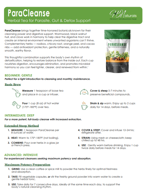 ParaCleanse All-Natural Parasite and Toxin Detox - 30 Servings