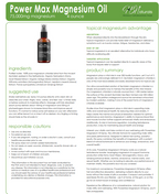 Topical Magnesium Oils - 75,000 mg per 4 oz Bottle