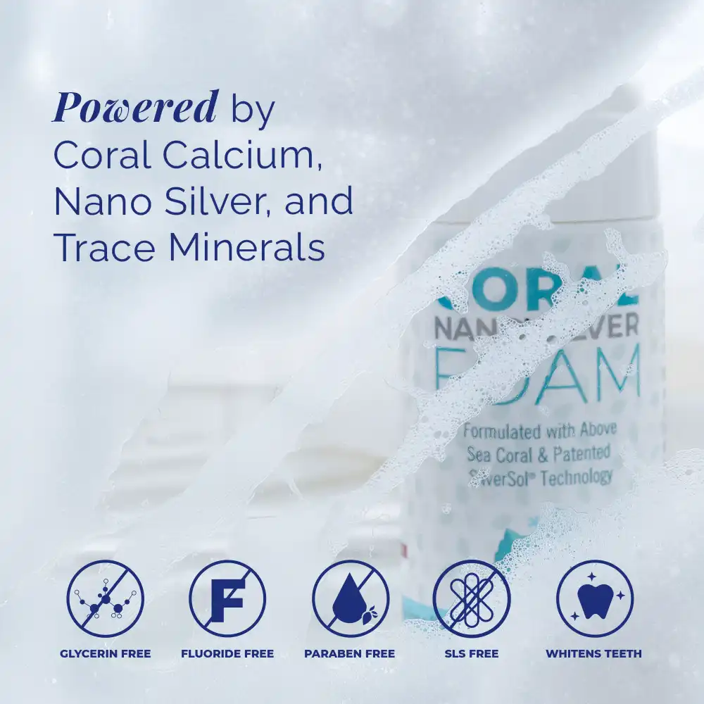 Fluoride Free Foaming Mint Toothpaste with Nano Silver & Xylitol