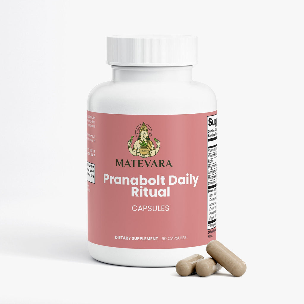 PranaBolt Blood Sugar Support | Glucose Metabolism Capsules | 60 Count
