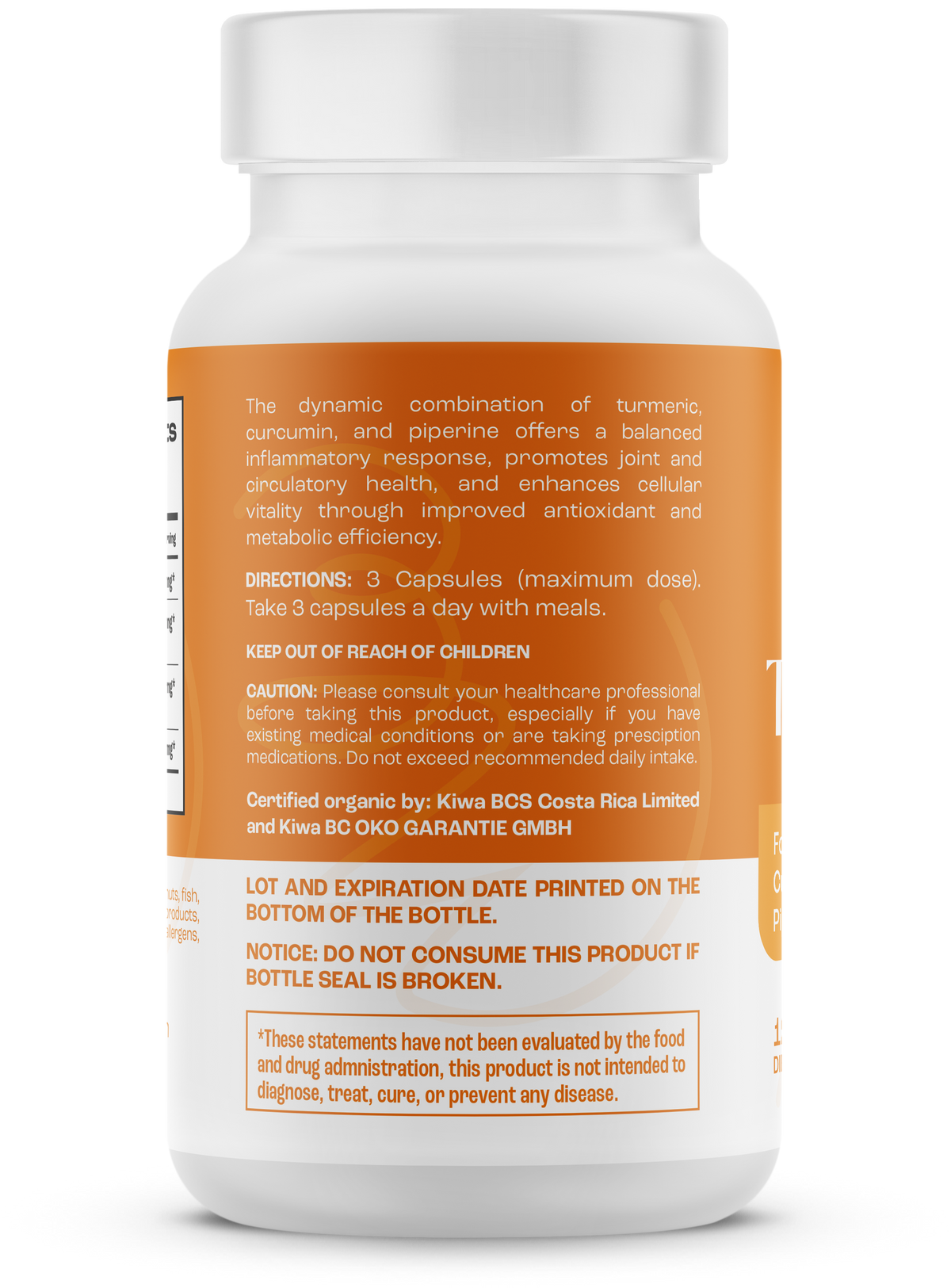 BioWizdom Organic Turmeric (120 caps)