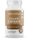 BioWizdom Organic Ginger (digestive aid) 120 caps
