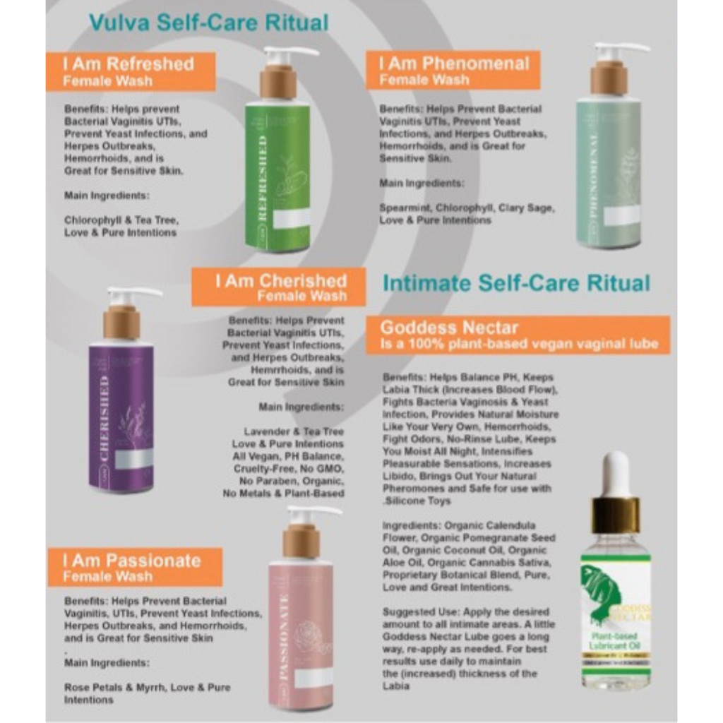 Certified Vegan, Organic, and Kosher Vulva Wash (4 Varieties) - Lower Price!