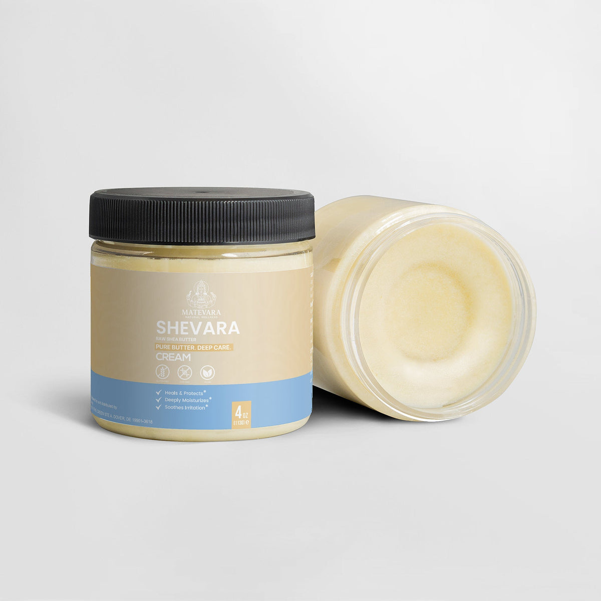 Shevara Organic Raw Shea Butter | Unrefined, 100% Natural |4 oz