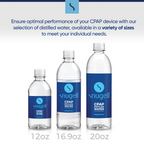 Distilled Water for CPAP Machines (12-Pack, 20 oz)