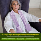 Warming Scarf for Soothing Hot/Cold Aromatherapy, Winter Warm Scarves with Pocket