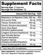 Virilia Alpha Energy |Men’s Vitality Support Capsules | 90 Count