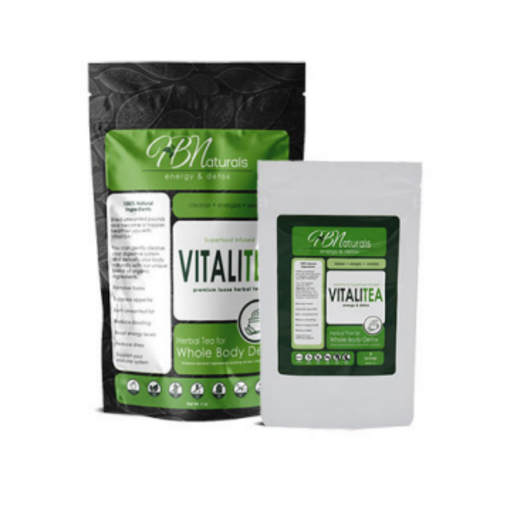 VitaliTea Organic Whole Body Detox Tea - Lymphatic, Kidney and Liver Support