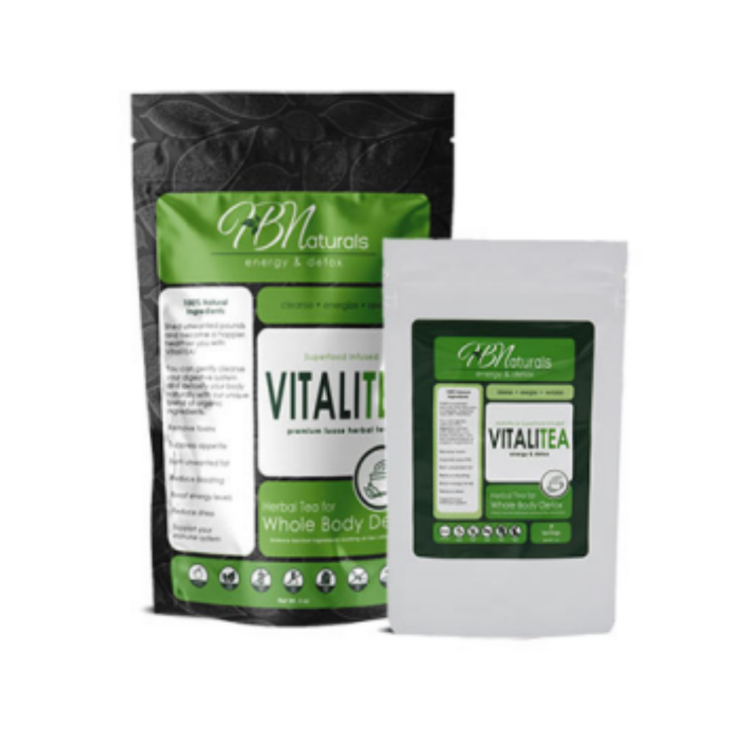 VitaliTea Organic Whole Body Detox Tea - Lymphatic, Kidney and Liver Support