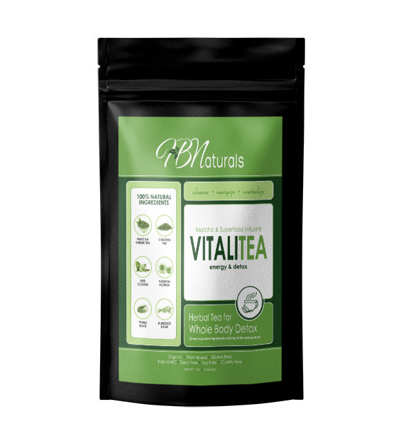 VitaliTea Organic Whole Body Detox Tea - Lymphatic, Kidney and Liver Support