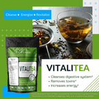 VitaliTea Organic Whole Body Detox Tea - Lymphatic, Kidney and Liver Support