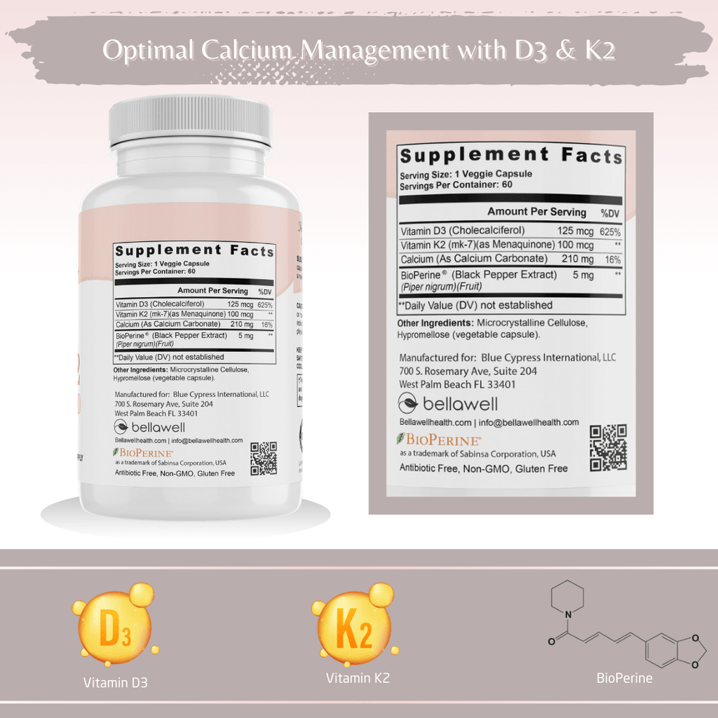 Vitamin D3 & K2 - Sunshine Boost by Bellawell