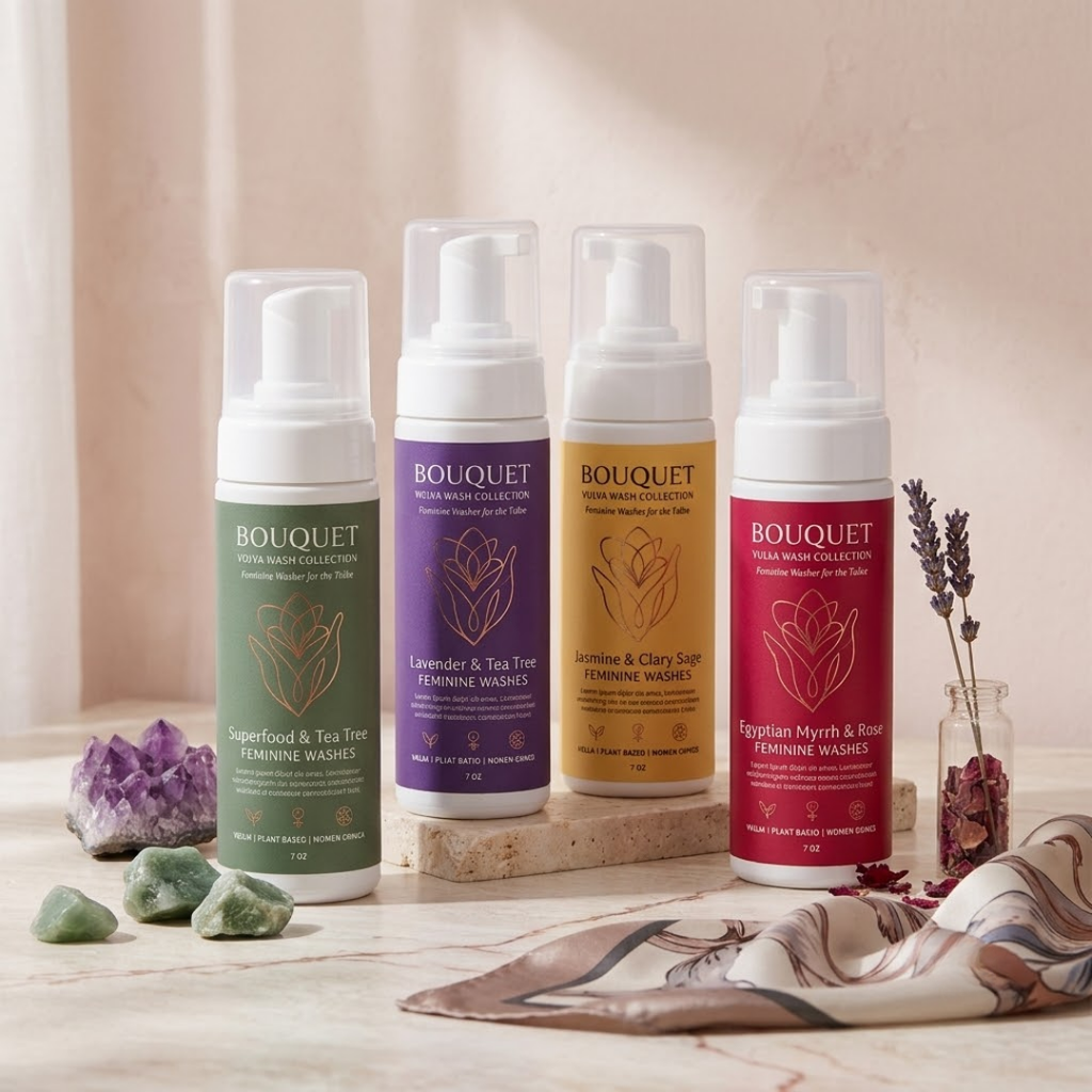 Certified Vegan, Organic, and Kosher Vulva Wash (4 Varieties) - Lower Price!