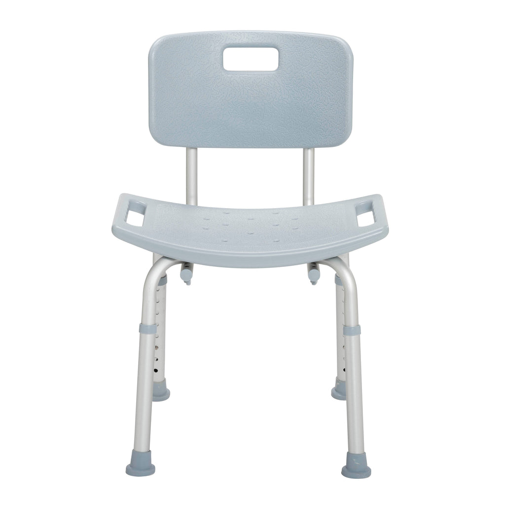 Bathroom Safety Shower Tub Bench Chair with Back, Gray